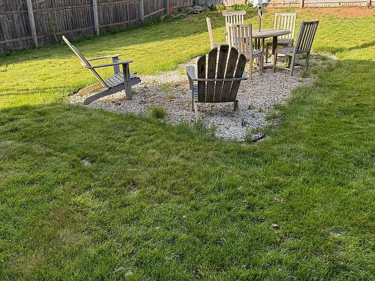 Large backyard