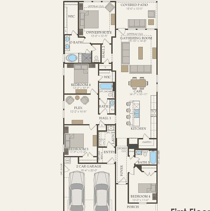 First Floor 4 br 3 ba