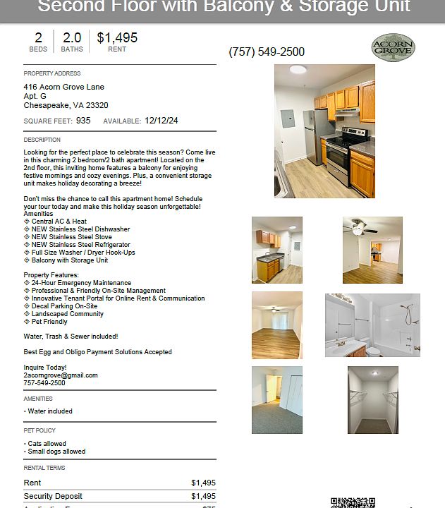 1st image of 416 Acorn Grove Ln #G