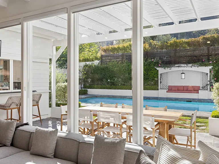 Generous space both indoors and outdoors.