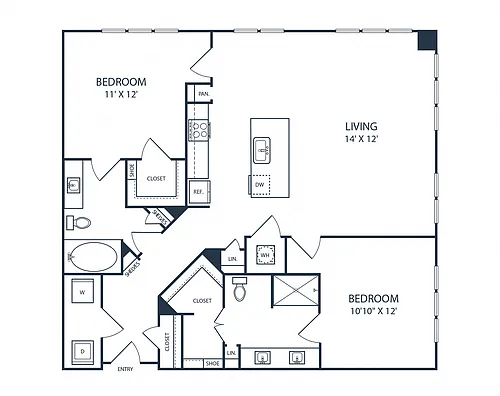 Floor plan B3A