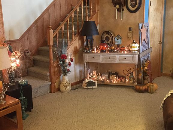 staircase at front door