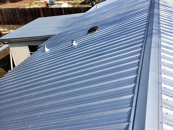 New metal roof with warranty