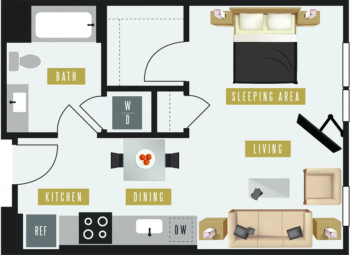 Floor plan A1 (East Building)