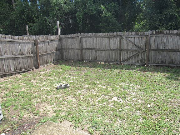 Fenced back yard
