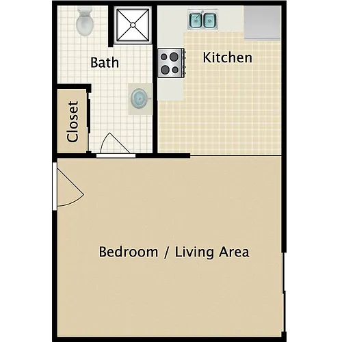 Floor plan Studio