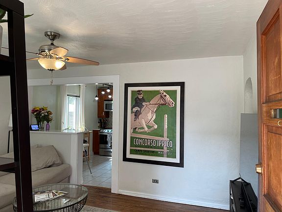 walking through front door