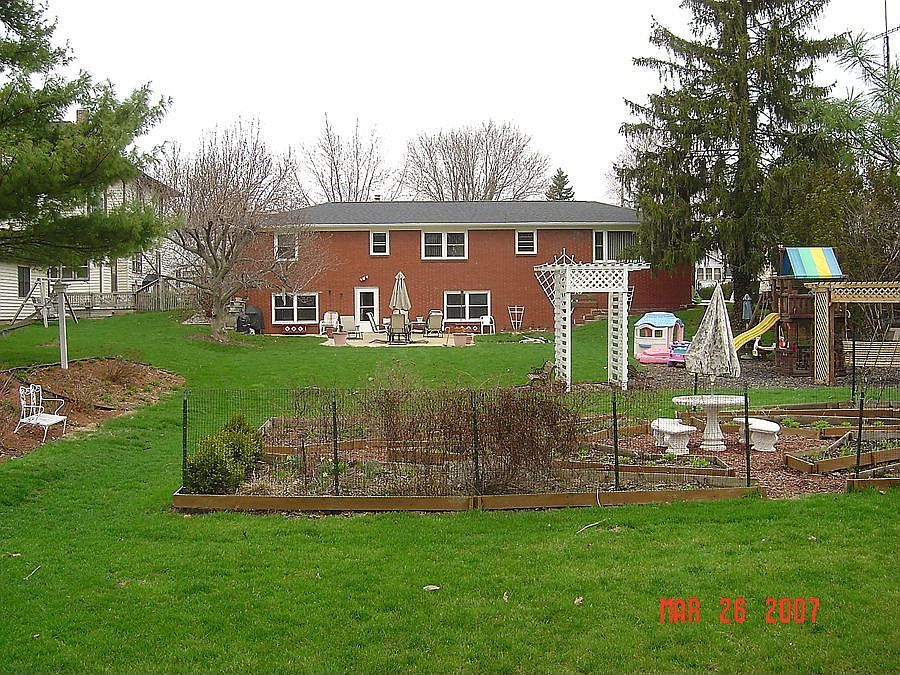 Extra large backyard.