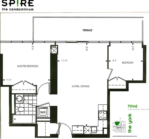 2 bed, 724 sqft, $2,800 — Photo 2