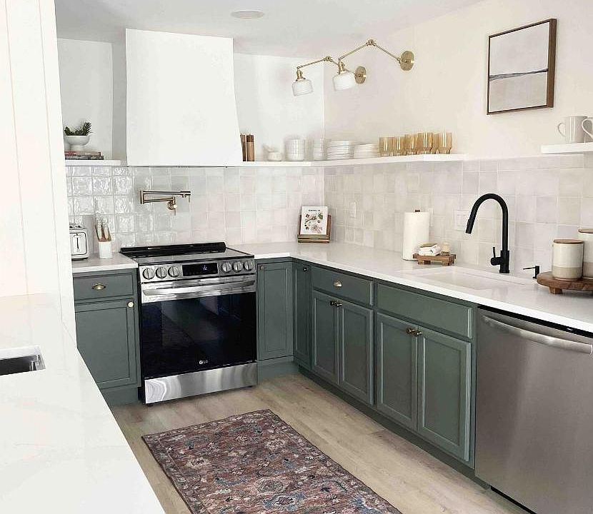 Freshly renovated kitchen with new appliances.