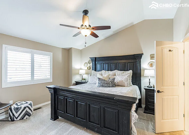 master bedroom with king