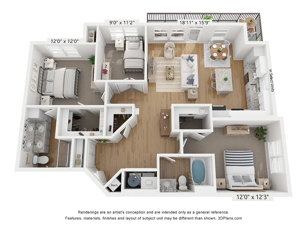Floor plan C1A - Amethyst