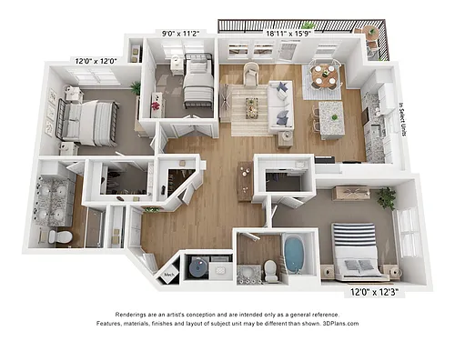 Floor plan C1A - Amethyst