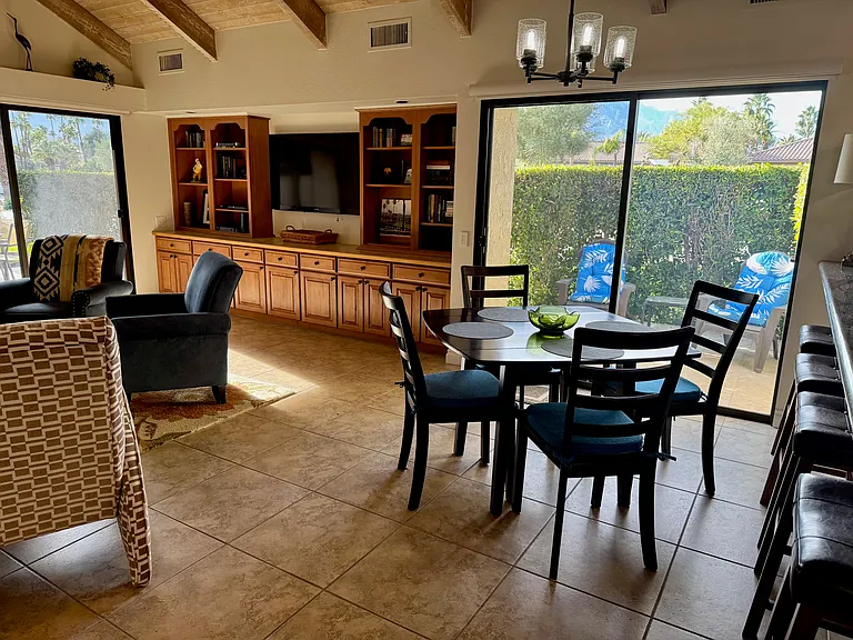 Great room looking out to 2nd patio in this area.