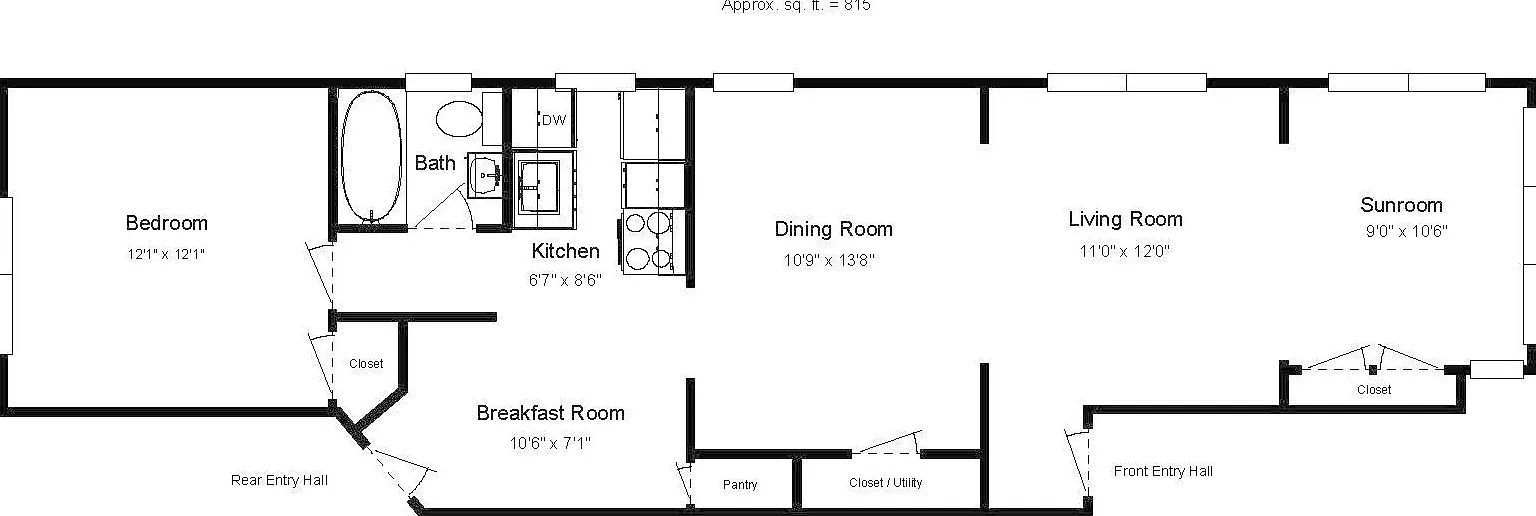 1 bed, 815 sqft, $995 — Photo 3