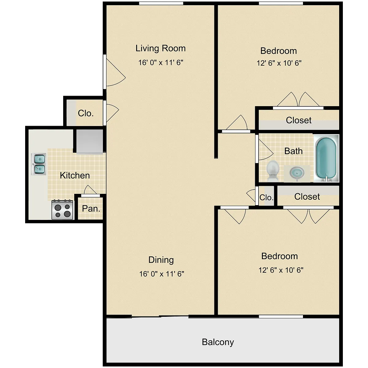Floor plan The Magnolia