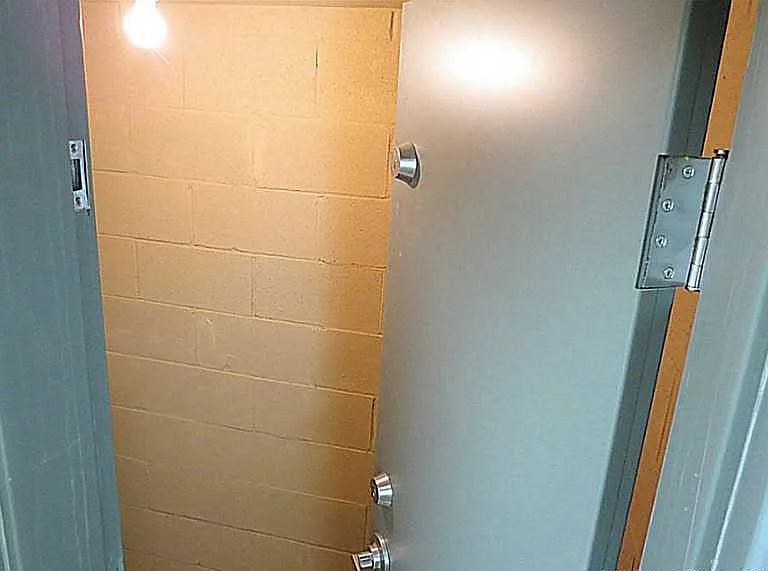 safe room located in the garage