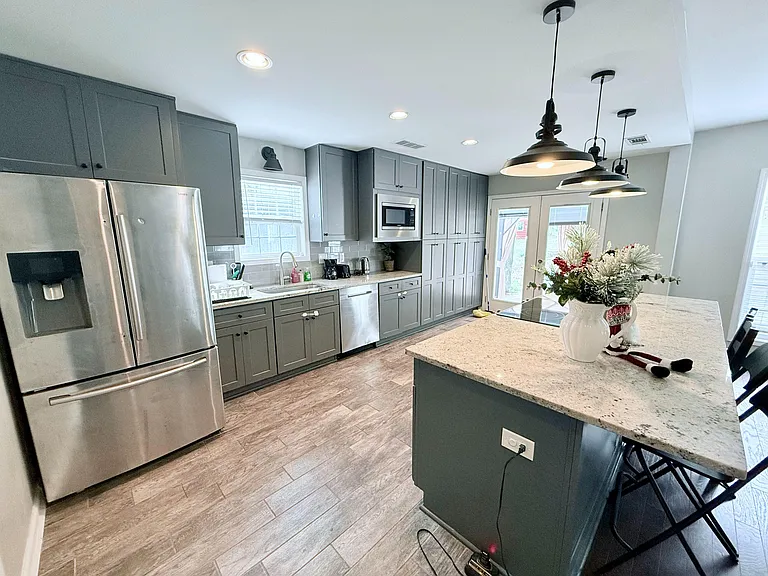 Modern kitchen with spacious island