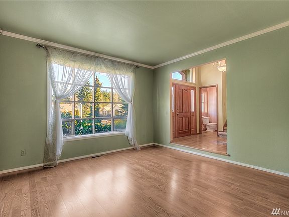 Enjoy the views from the bow window in the living room.