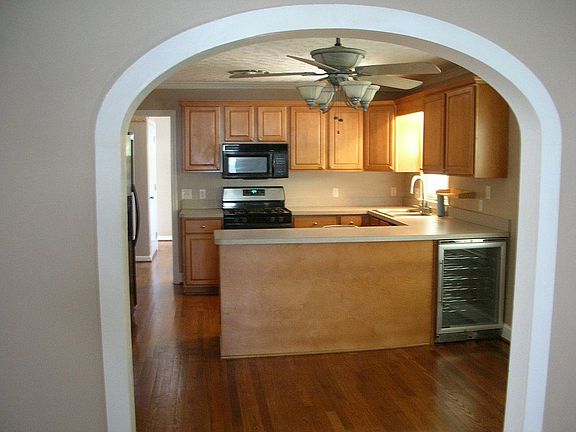 Looking at kitchen from living room