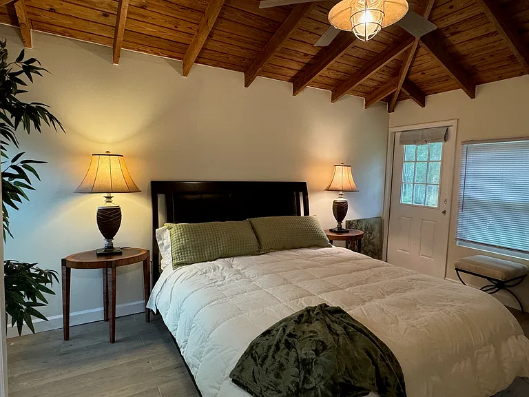 Tropical Primary Bedroom w/ King Bed & private 8x10 deck access
