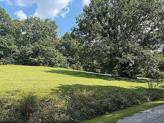 View from private gravel rd.