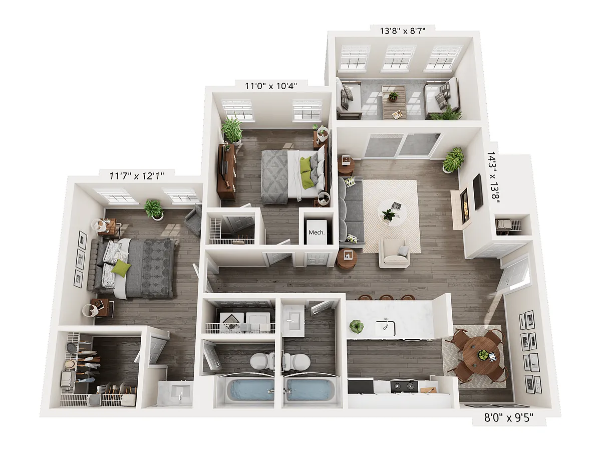 Floor plan B1