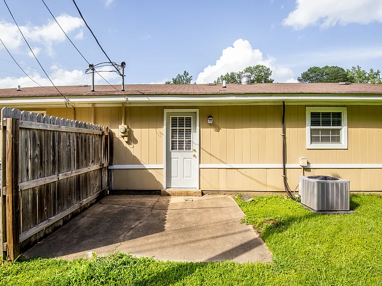 Rear patio.