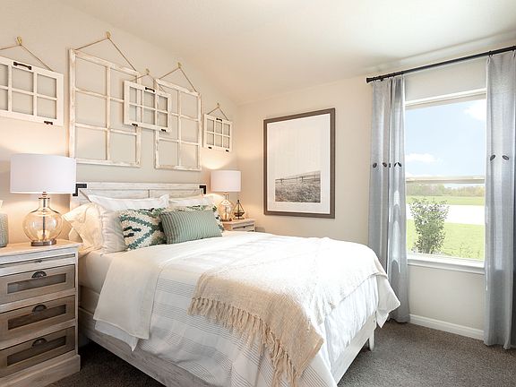 Spacious secondary bedrooms provide plenty of room for guests.