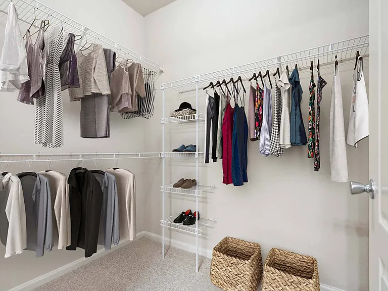 Spacious closets for maximum storage