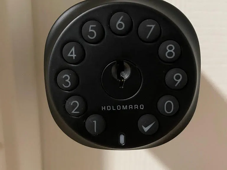 Private room with keypad entry for added privacy.