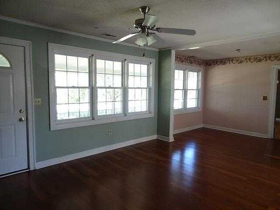 living room with dining
