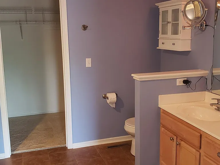 Master bath and closet