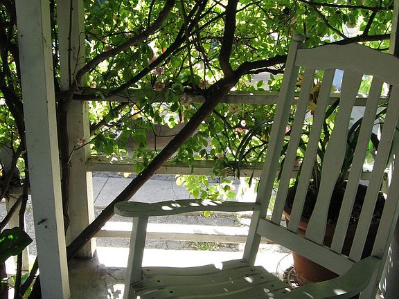 View of front porch from the door