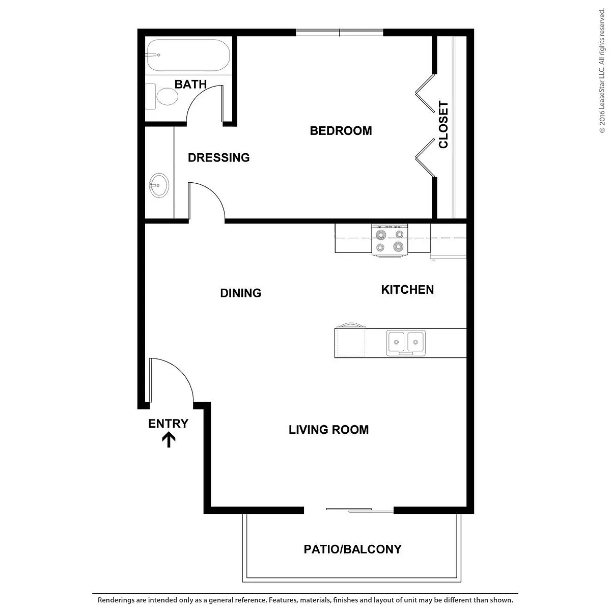Floor plan 1x1L A