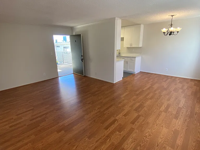 Living Room, Dining Area & Kitchen