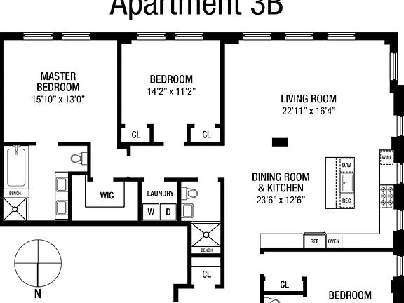 2nd image of 72 Poplar St #3B