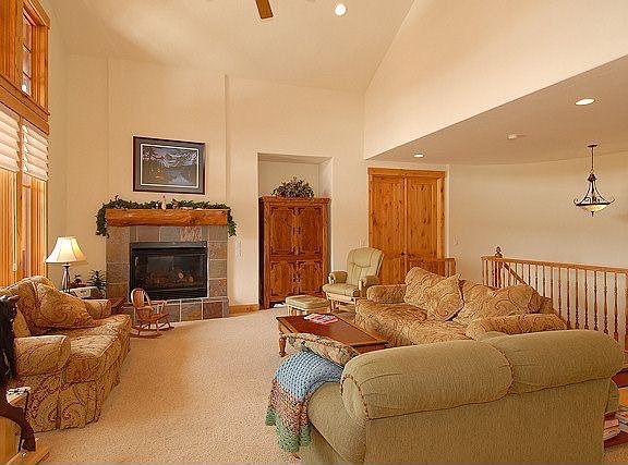 Living Room with gas fireplace