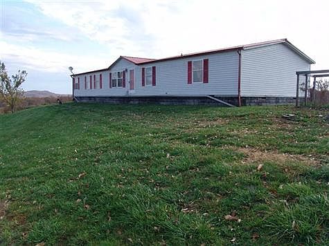 Double-wide mobile home on 6 acres just off State Road near Preston.  Located at the end of Winding Way on top of a hill overlooking scenic countryside.