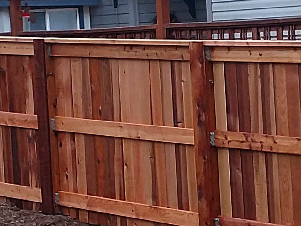 1" x 6" x 6' Cedar Fence. 