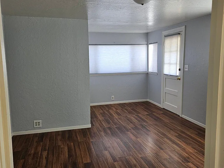 Living area, view from kitchen door.