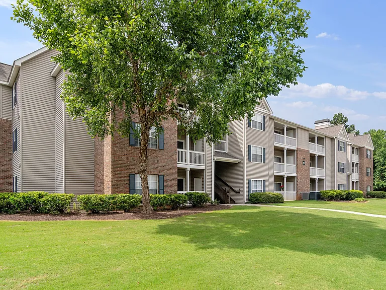 Beautiful View of Apartment Building Exterior