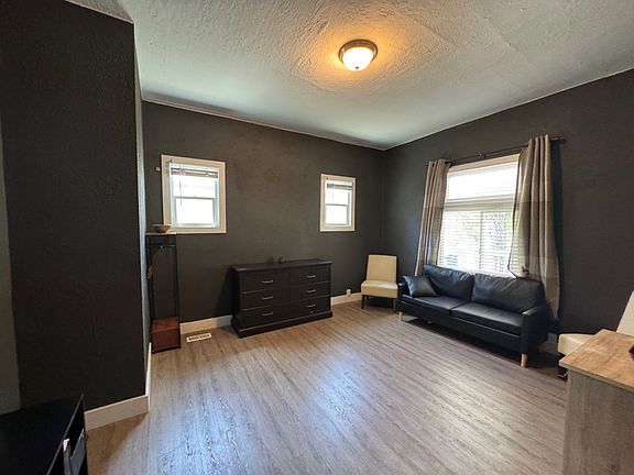 Large living room with wallmount for large screen TV