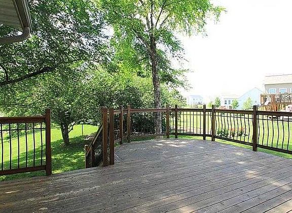 Large cedar deck