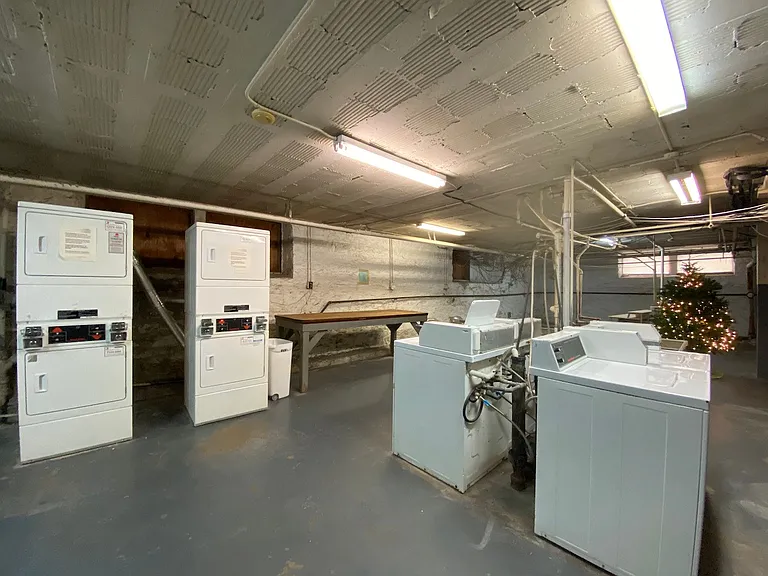 We have a shared laundry facility in the basement. Machines are both coin and app operated.