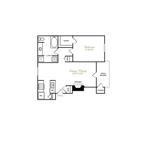 Floor plan A3 Renovated