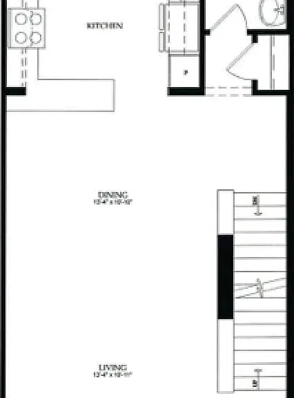 2nd Floor / Main Living Space Floorplan