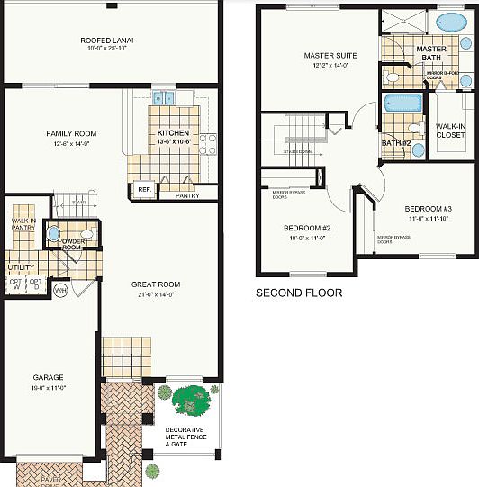 Floor Plan - Downstairs & Upstairs