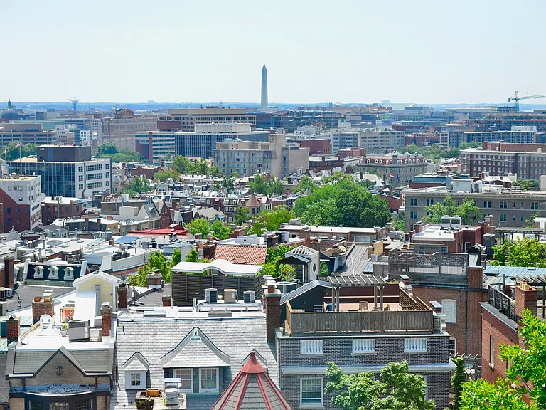 View of Washington Monument from Apartment