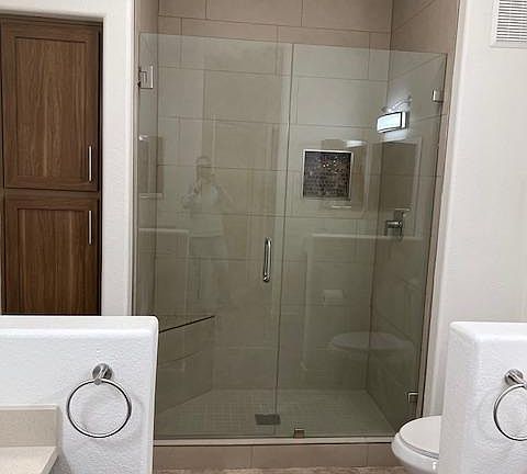 Master bath with new shower